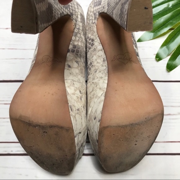 •Sam Edelman• sz 8.5 Snake skin Tacoma heels - Picture 6 of 8